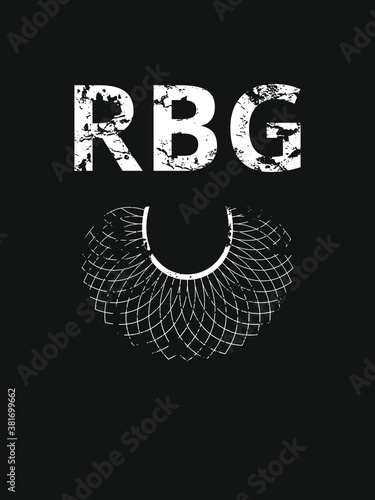 Notorious RBG background, banner, poster, sticker, t-shirt design