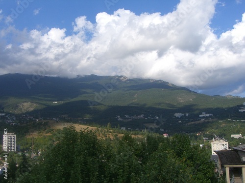 view of the mountains