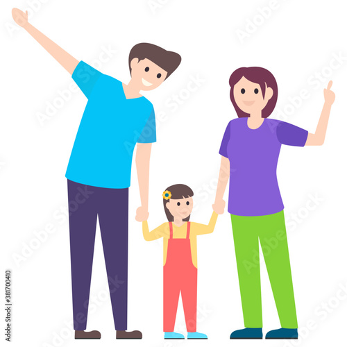 Happy Family Members 