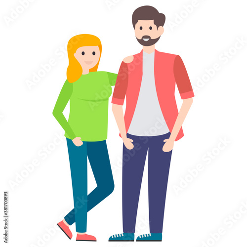 Love Couple Vector 