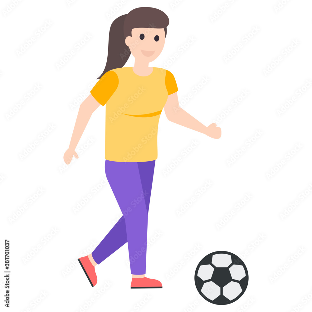 Female Football Player 