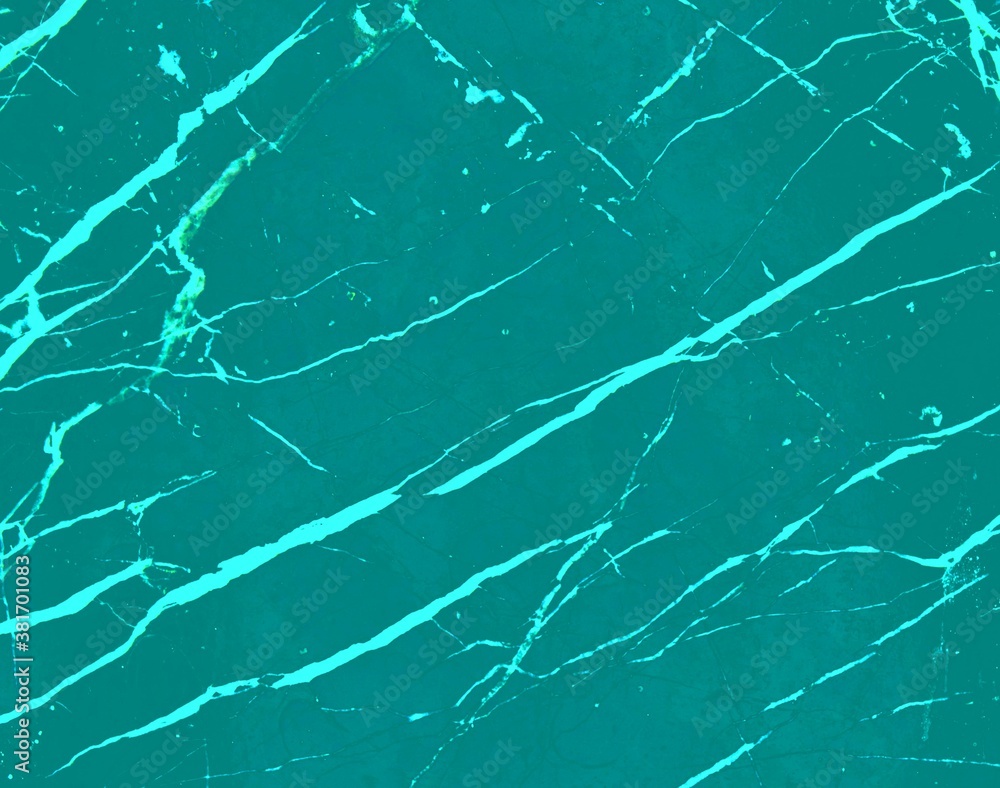 Marble look in petrol green tones