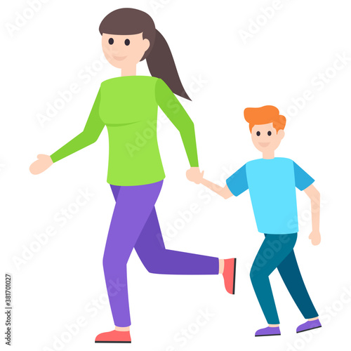 Runner Flat Character