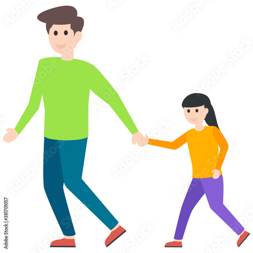 Fatherhood Flat Character