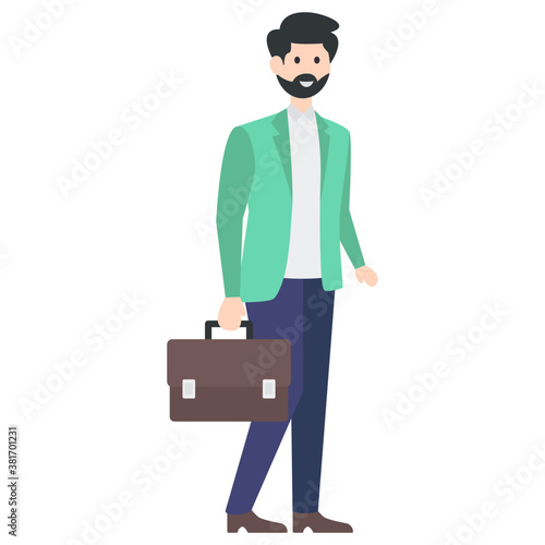 Businessman Avatar Vector 