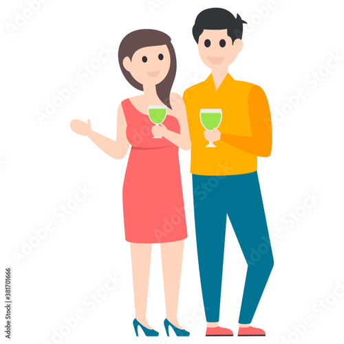 Love Couple Vector 