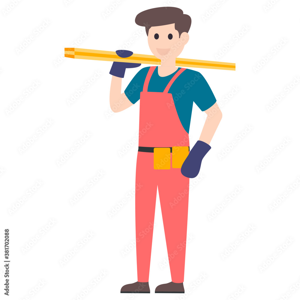 Builder Flat Character Builder Flat Character