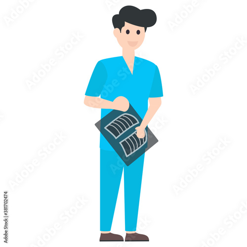 Radiographer Doctor Vector 