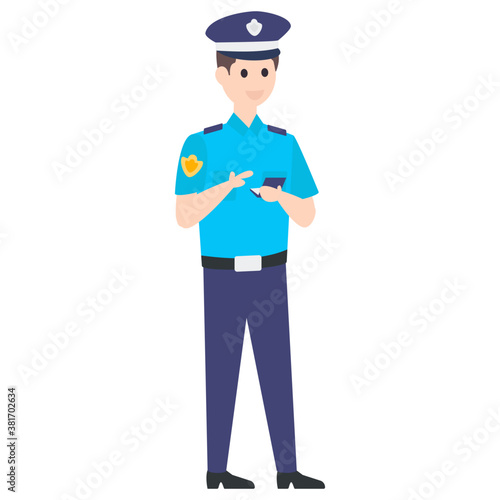 Policeman Avatar Character