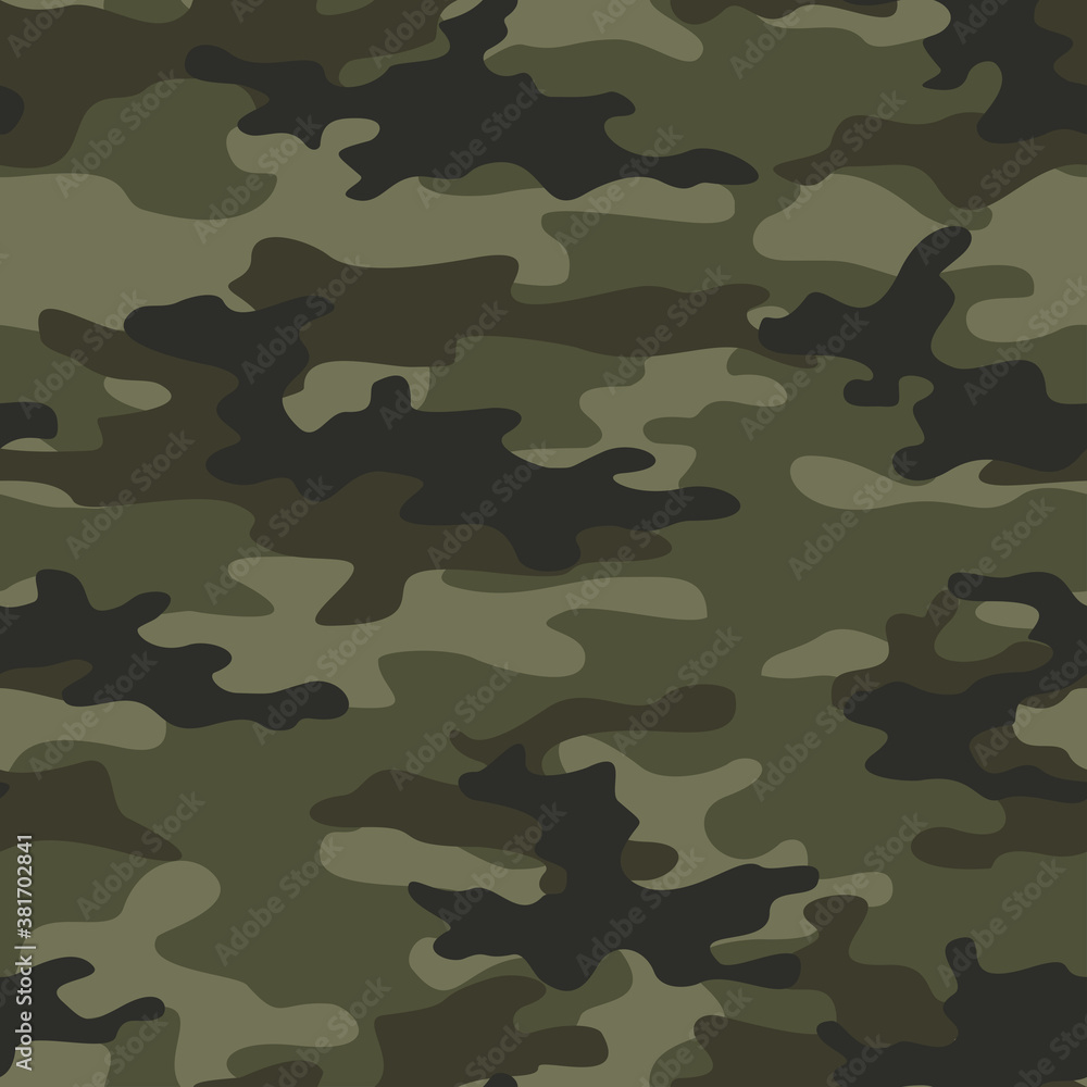 Military camouflage vector background khaki pattern seamless on textiles. Army background.
Military camouflage vector background khaki pattern seamless on textiles. Army background.