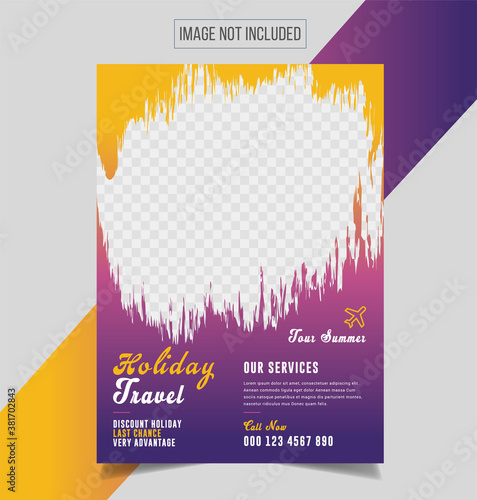 Holiday Travel & Travel Flyer Template