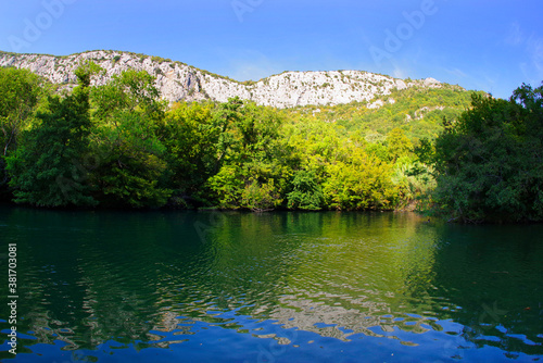Cetina river near Omis  Croatia  Europe 