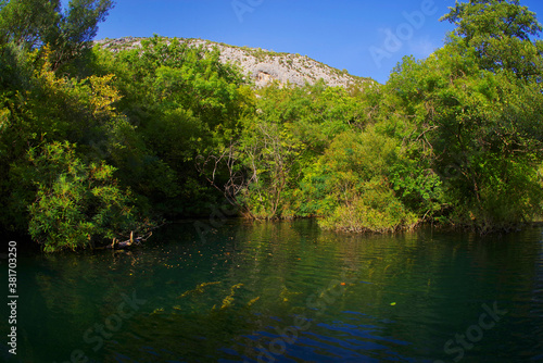 Cetina river near Omis  Croatia  Europe