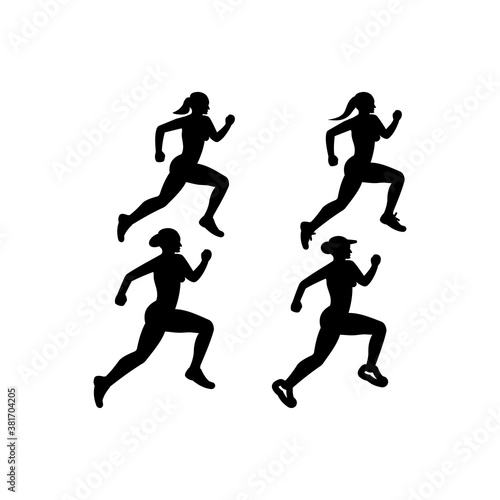 People exercise icon (vector illustration) © iconshopbd