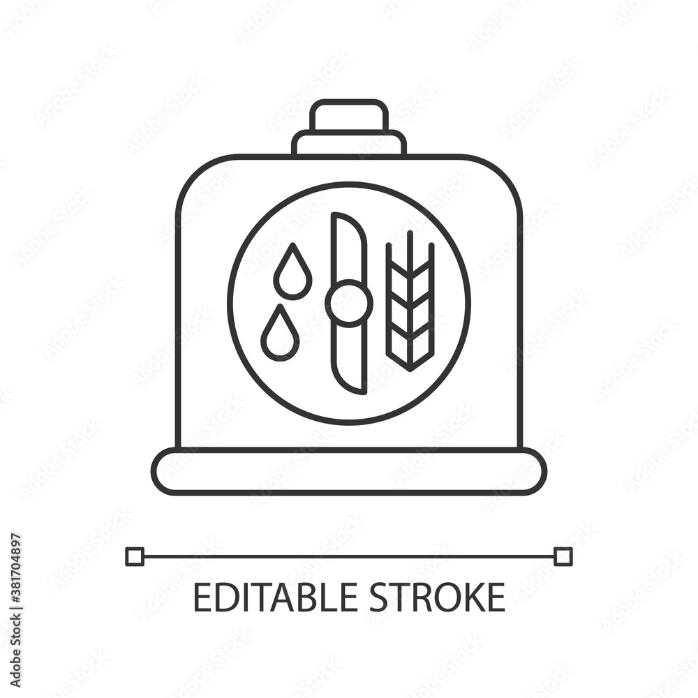 Brewers yeast pixel perfect linear icon. Brewery production. Manufacture for beer production. Thin line customizable illustration. Contour symbol. Vector isolated outline drawing. Editable stroke Brewers yeast pixel perfect linear icon. Brewery production. Manufacture for beer production. Thin line customizable illustration. Contour symbol. Vector isolated outline drawing. Editable stroke