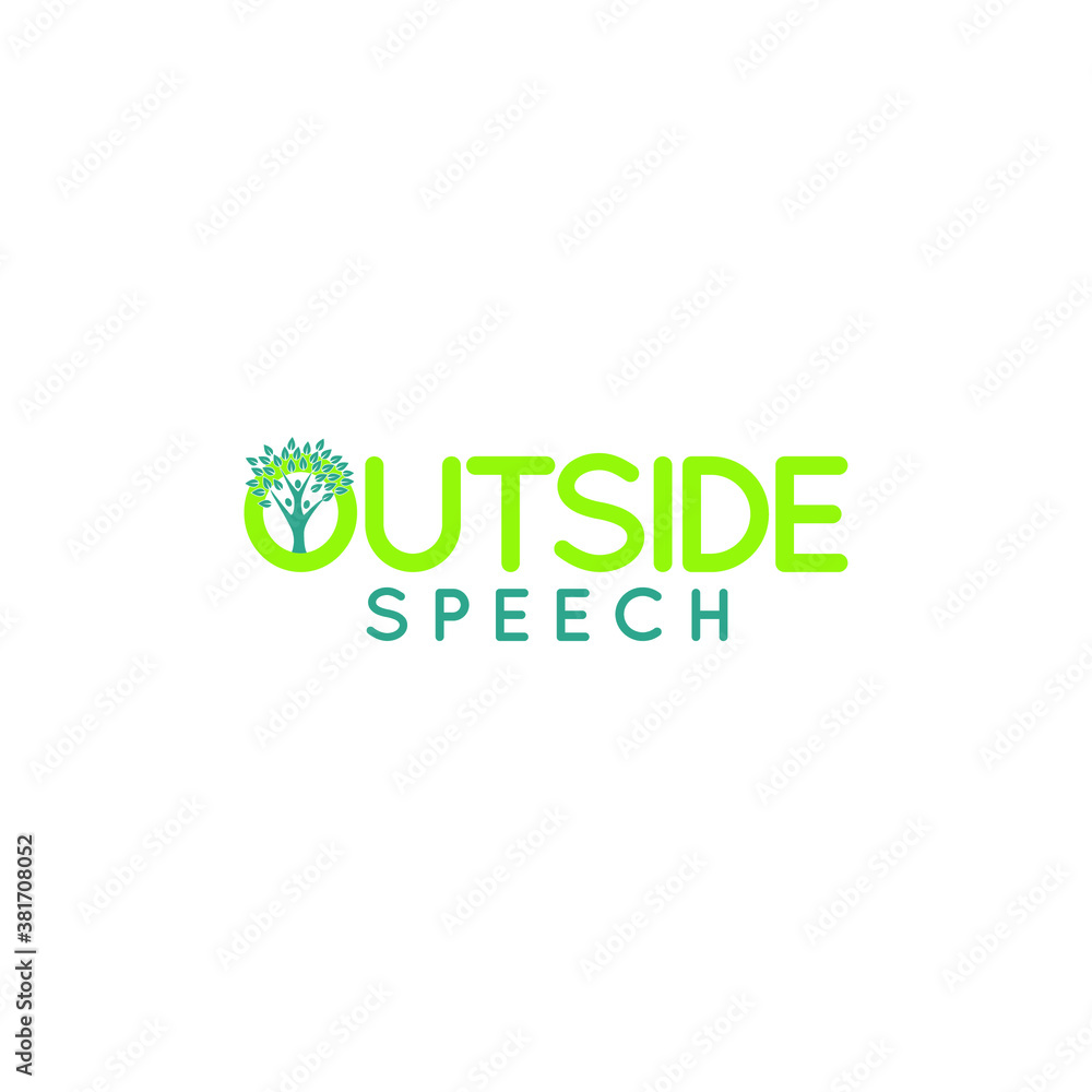 O tree Outside Tree Logo design Template O tree Outside Tree Logo design Template