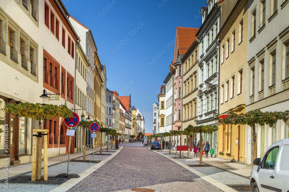 Street in Freiberg, Germany