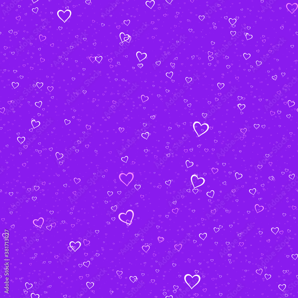 Seamless Hearts sprayed on background - Happy Valentine Day Decoration Seamless Pattern Seamless Hearts sprayed on background - Happy Valentine Day Decoration Seamless Pattern
