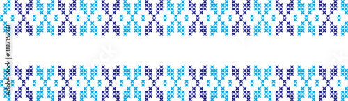 embroidered Ukrainian national pattern crossembroidered cross ukrainian slavic national pattern on transparent background