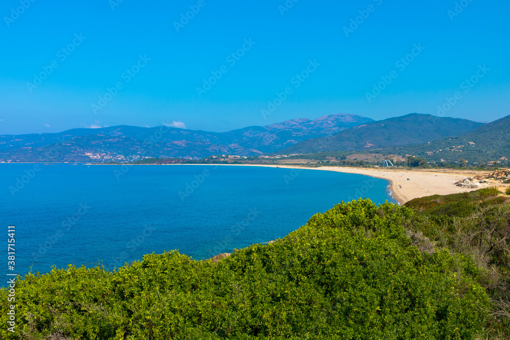 Strand Liamone zwischen Tiuccia und Sagone im Süden von Korsika, Frankreich