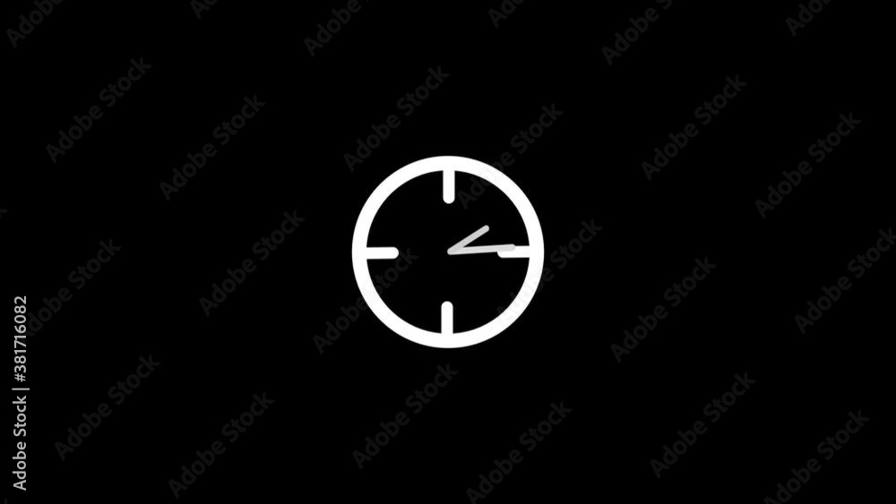 Stopwatch animated icon. Clock with moving arrows. видео иллюстрация. Stopwatch animated icon. Clock with moving arrows. видео иллюстрация.