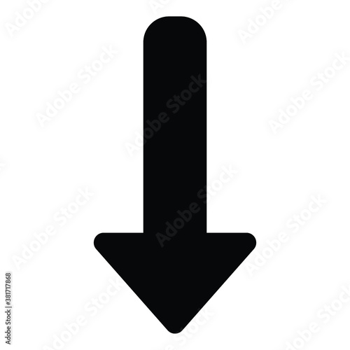 down arrow sign icon vector design