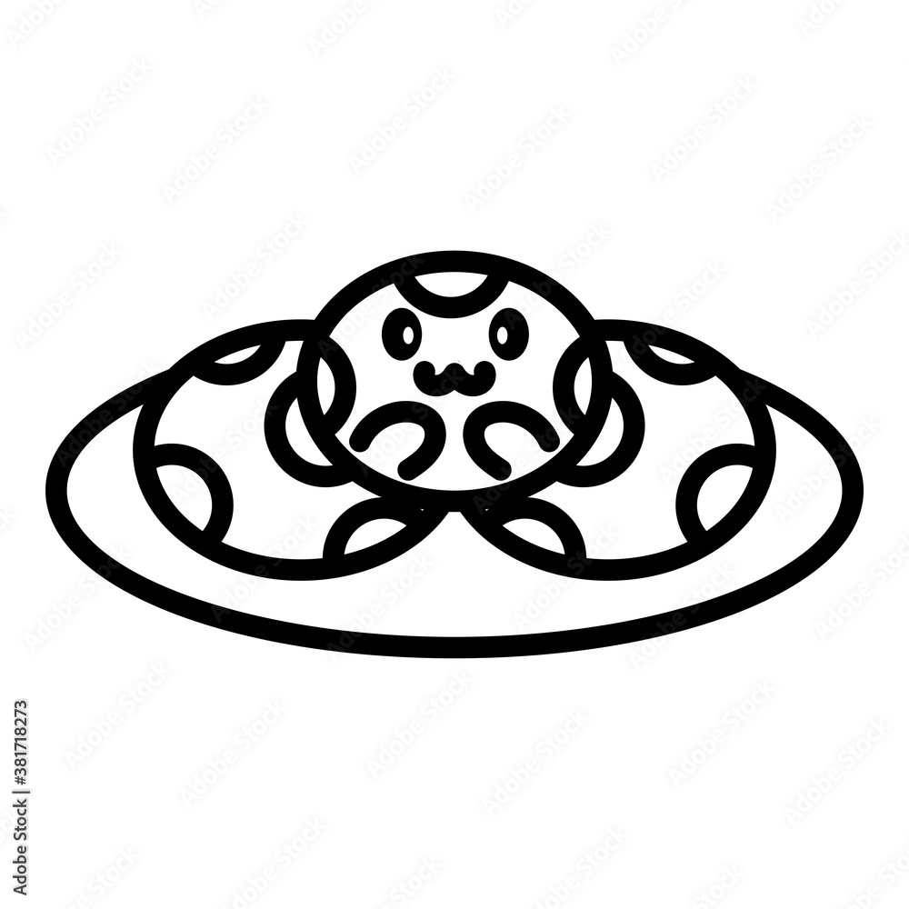 Isolated happy cookies cartoon. Christmas icon - Vector Isolated happy cookies cartoon. Christmas icon - Vector