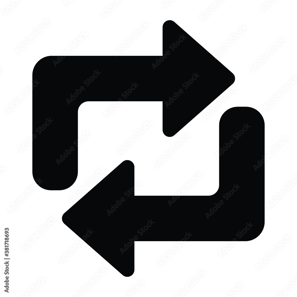 rotation sign icon vector rotation sign icon vector