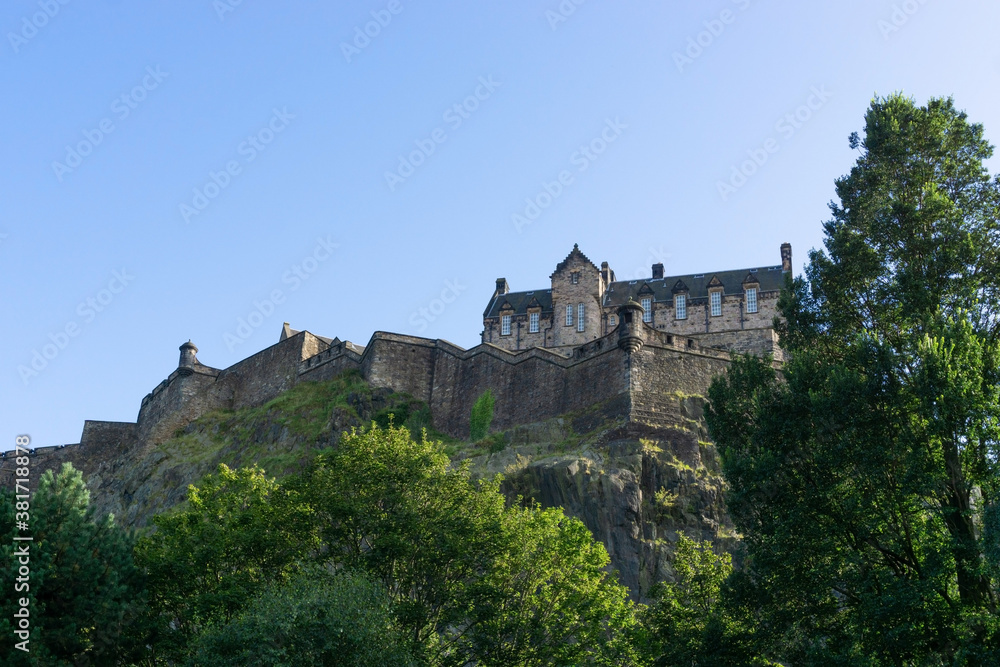 Edinburgh Castle on top of Castle Rock