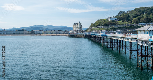 Views of Llandudno Pier, North Wales, September 2020.