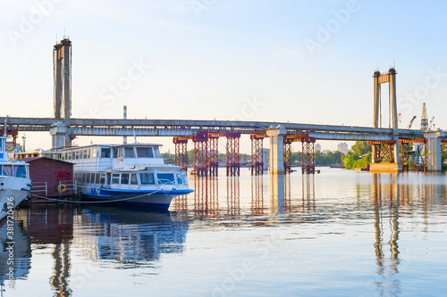 Abandoned old bridge Dnipro...