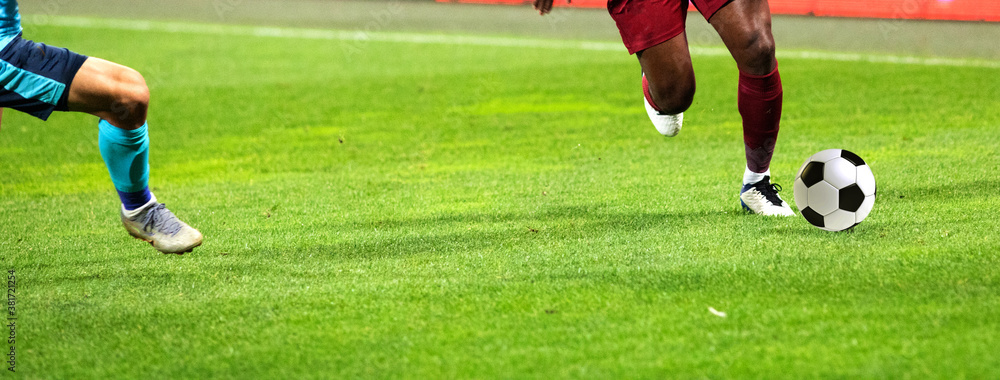 banner of soccer game players fighting for football banner of soccer game players fighting for football