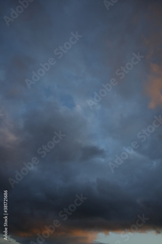 Storm clouds at dusk