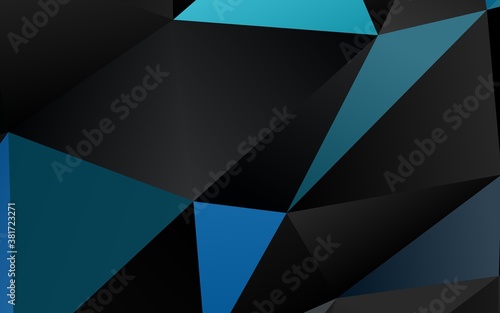 Light BLUE vector polygonal background. A vague abstract illustration with gradient. New texture for your design.