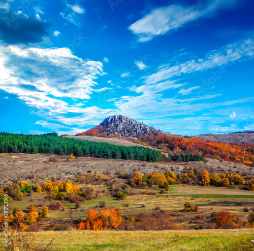 View of the mountain in autumn, Soko Banja, Serbia