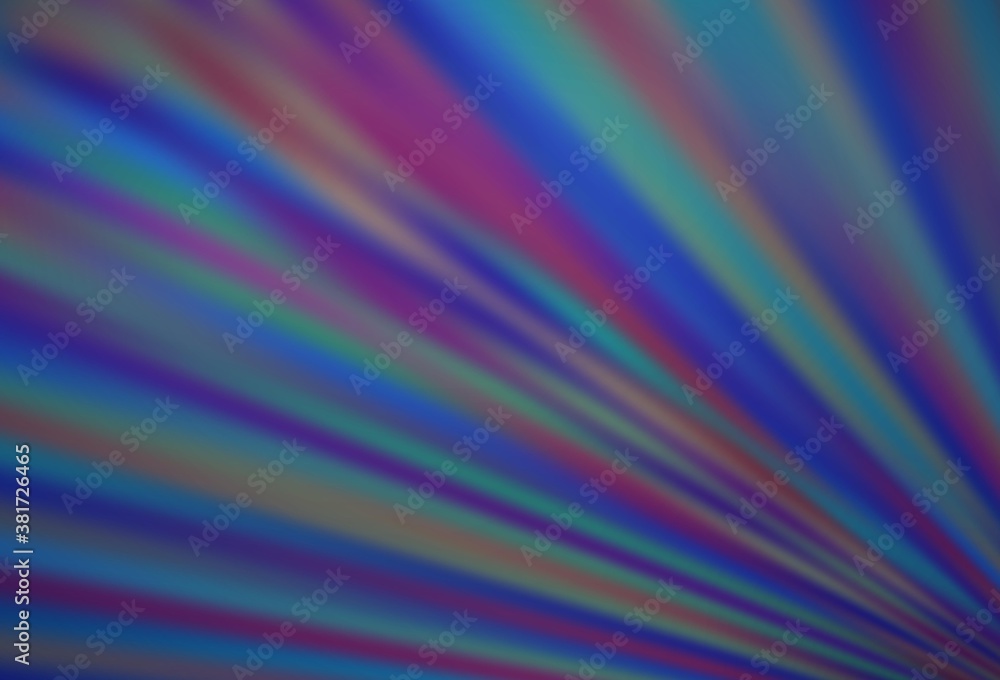 Dark BLUE vector texture with colored lines.