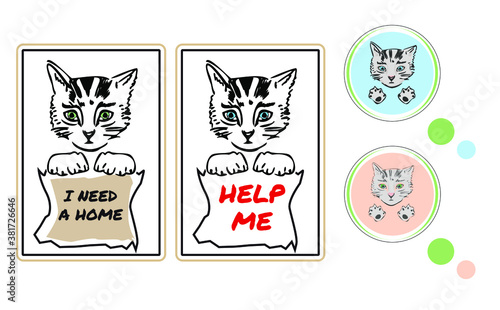 help sign for abandoned animals