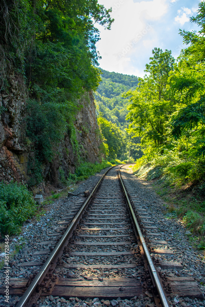 railway in the mountains railway in the mountains