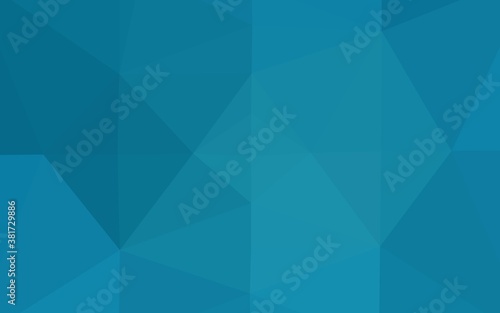 Dark BLUE vector polygonal template. Creative illustration in halftone style with gradient. Textured pattern for background.