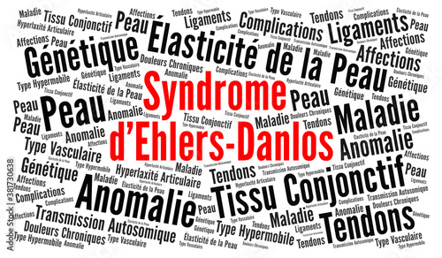 Syndrome d'Ehlers-Danlos nuage de mots photo