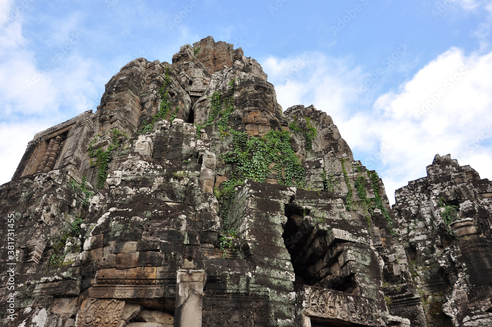 Incredible stone ruins of ancient Khmer temples at the Angkor Wat complex in Siem Reap, Cambodia