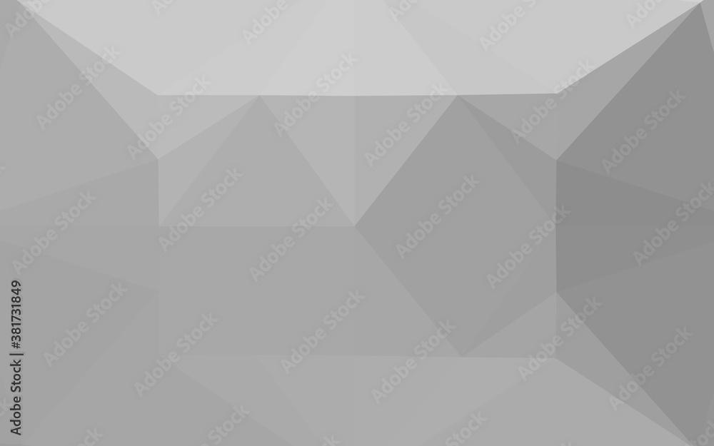 Obraz premium Light Silver, Gray vector polygonal background. A completely new color illustration in a vague style. The best triangular design for your business.