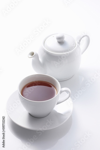 ティーポットと紅茶