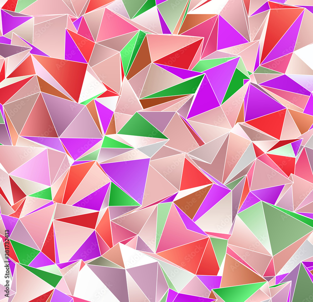 3d Triangles, abstract  background. Design wallpaper.