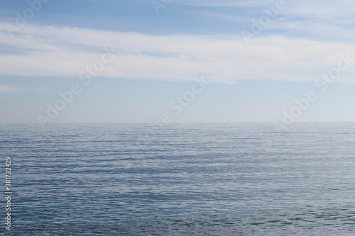 minimal blue sea and sky landscapes