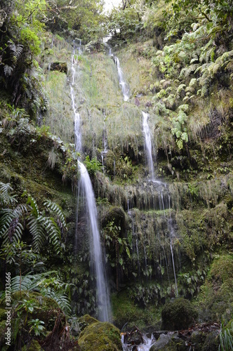 Hiking along the coast, by the waterfalls and in the green levadas of Madeira Island in Portugal