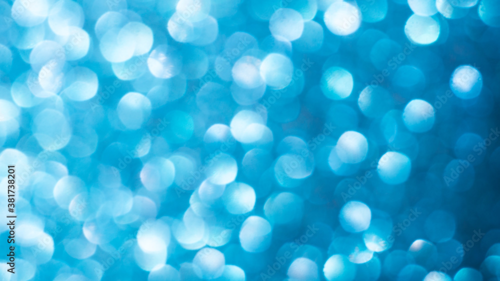 Background from blue and white bubbles on a white background
