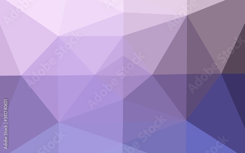 Light Purple vector abstract mosaic background. Brand new colorful illustration in with gradient. Template for your brand book.