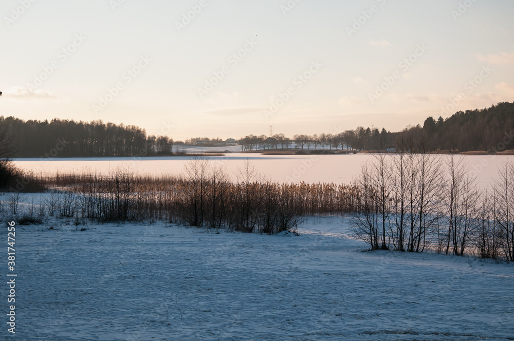 lake in winter