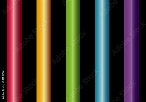 Barras de la cárcel de colores brillantes